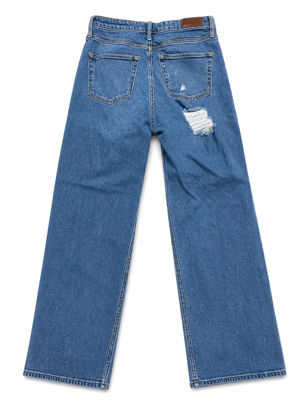 Hollister Distressed Light Blue Ultra High-Rise Dad Wide-Leg Jeans